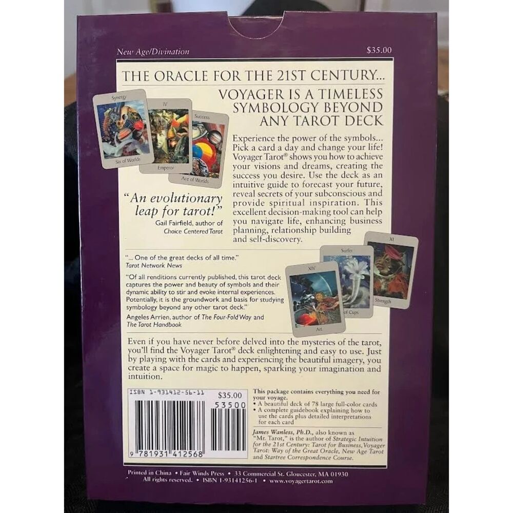 NIB Voyager Tarot: Intuition Cards for the 21st Century James Wanless Ph.D. 1998 - Picture 6 of 6